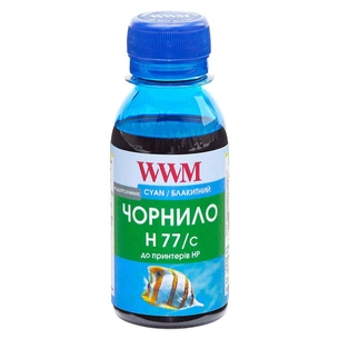 Чорнило WWM HP №177/85 100г Cyan (H77/C-2) зображення 1