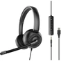 Навушники Speedlink METIS USB Stereo Headset 3.5mm Jack with USB Soundcard Black (SL-870007-BK) - зменшене зображення 1