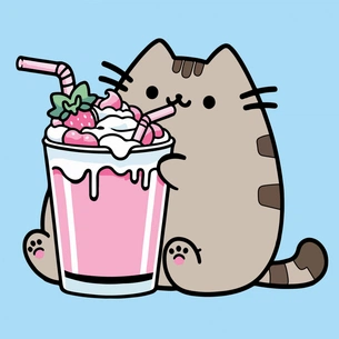 Картина по номерам Santi Пушин Полуничний коктейль 25х25см (955029) зображення 1