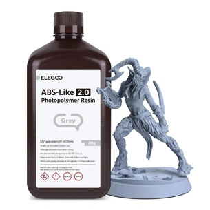 Фотополімерна смола ELEGOO Resin, ABS-like 2.0 2кг, gray (50.103.0125) зображення 1