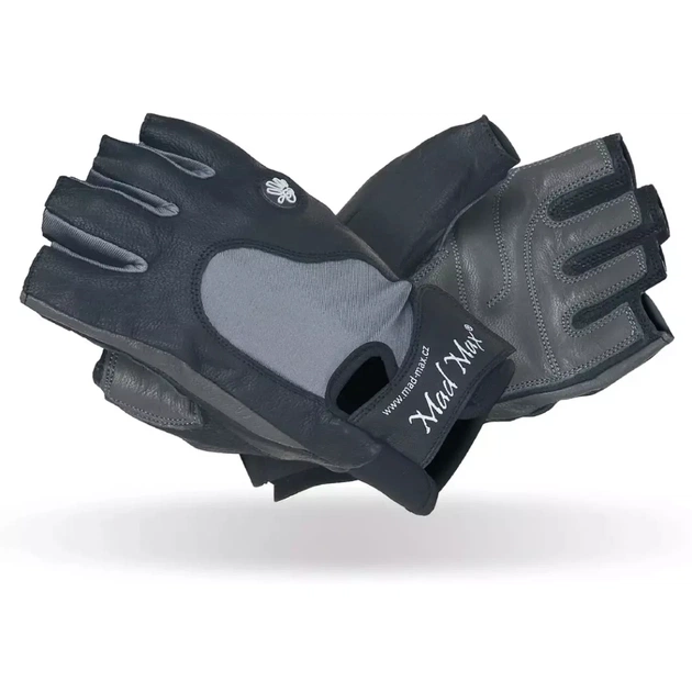 Рукавички для фітнесу MadMax MFG-820 MTi82 Black/Cool grey S (MFG-820_S) - зображення 1