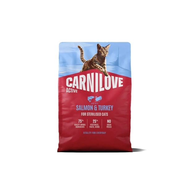 Сухий корм для кішок Carnilove Active Salmon & Turkey Sterilised 2 кг (8595602581559) - зображення 1