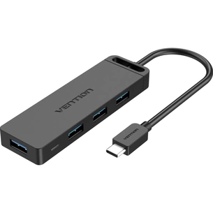 Концентратор Vention USB 3.1 Type-C to 4xUSB 3.0 active black (TGKBB) зображення 1