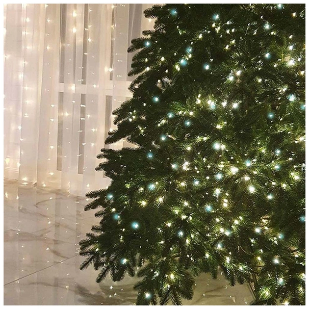 Гірлянда ColorWay Мішура-водоспад LED 250 5 м 150 теплий статичний+100 білий водоспад (CW-G-250L5VMC) - picture 8