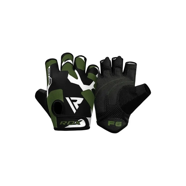 Рукавички для фітнесу RDX F6 Sumblimation Black/Green M (WGS-F6GN-M) - зображення 1