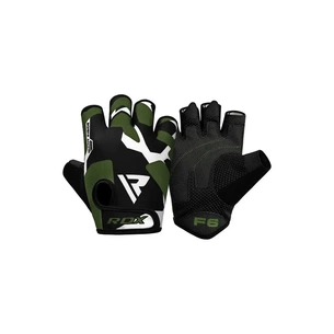 Рукавички для фітнесу RDX F6 Sumblimation Black/Green M (WGS-F6GN-M) зображення 1
