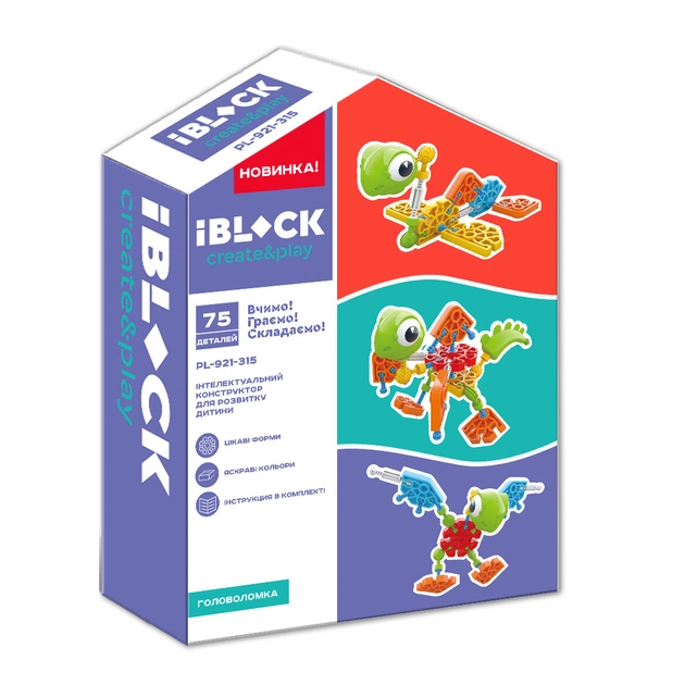 Конструктор iBlock Create&Play 75 деталей (PL-921-315) - зображення 1