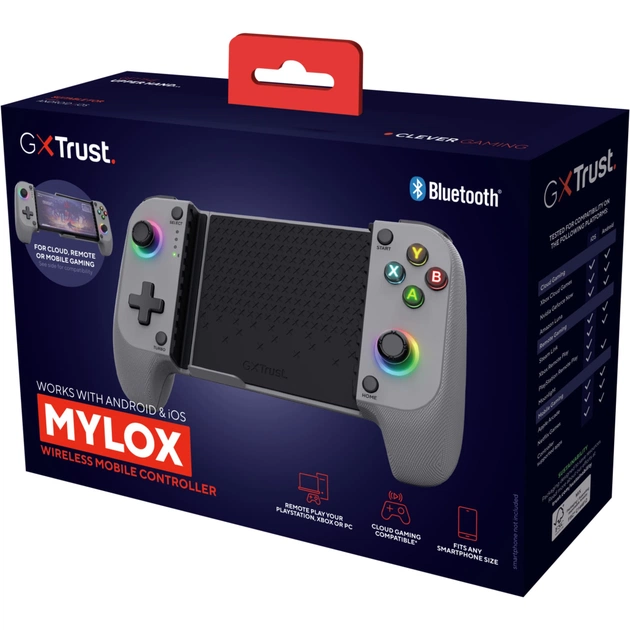 Геймпад Trust GXT 735G Mylox Wireless mobile Controller Grey (25649) - изображение 12