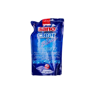 Засіб для миття скла Sano Clear Blue Запасний блок 750 мл (7290012117275) зображення 1
