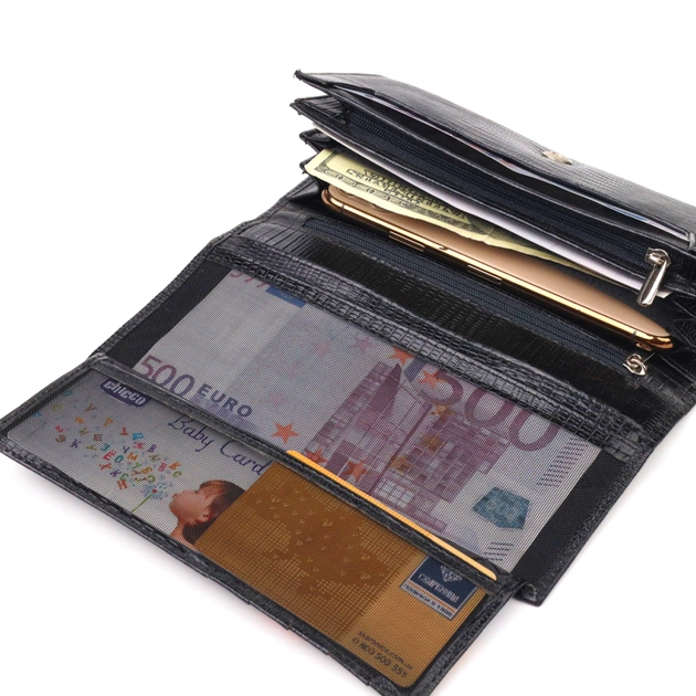 Кошелек Canpellini Из натуральной кожи Черный (21527) - изображение 7