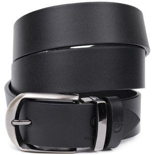 Ремінь Grande Pelle Брючний з натуральної шкіри Чорний (11681) зображення 1