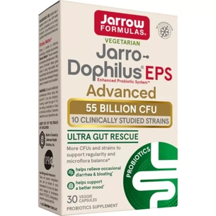 Пробіотики Jarrow Formulas Пробіотики, 55 млрд КУО, Jarro-Dophilus EPS, 30 вегетаріанських ка (JRW03737) зображення 1