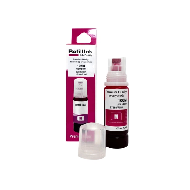 Чорнило Premium Quality Epson 106 70мл Magenta C13T00R240 (70264892) - зображення 1