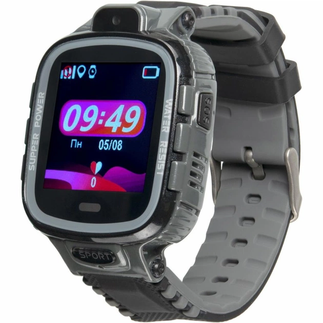 Смарт-годинник Gelius Pro GP-PK001 (PRO KID) Black/Silver Kids watch, GPS tracker - изображение 1
