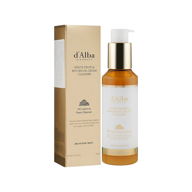 Крем для лица D'Alba White Truffle Return Oil Cream Cleanser 150 мл (8809686388325) - изображение 1