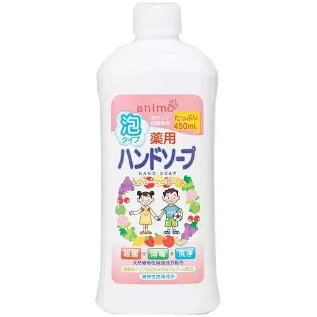 Мыло-пенка Rocket Soap Medicated Foaming Hand Soap Антибактериальное Фруктовый аромат Сменный блок 450 мл (4571113801175) - изображение 1
