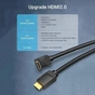 Кабель Vention HDMI - HDMI V 2.0 (M/M), 2 м, Black (AARBH) - зменшене зображення 4