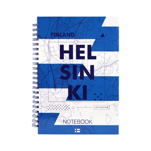 Блокнот Axent на спіралі тверда обкл., А5, 96арк. Helsinki (8032-06-A) зображення 1