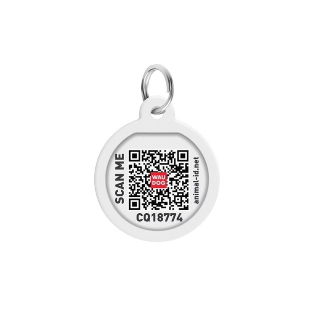 Адресник для тварин WAUDOG Smart ID з QR паспортом "Мохнаті монстри", коло 25 мм (225-4050) - picture 3