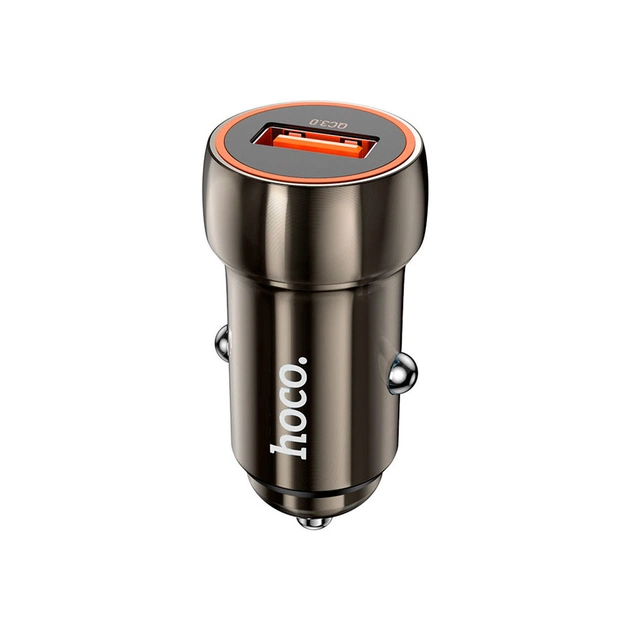 Зарядний пристрій HOCO Z46 USB Metal Gray (6931474770271) - зображення 1