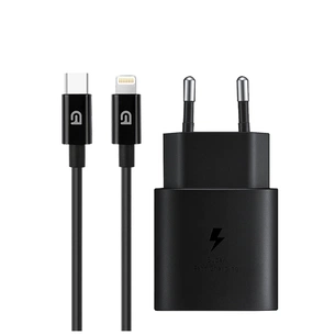 Зарядний пристрій Armorstandart AR-TA800 25W USB-C + cable USB-C to Lightning black (ARM77721) зображення 1