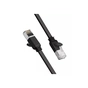 Патч-корд 3м, U/UTP Cat 6 Copper Ethernet Flat Cable NW101 Black Ugreen (50186) - зменшене зображення 1