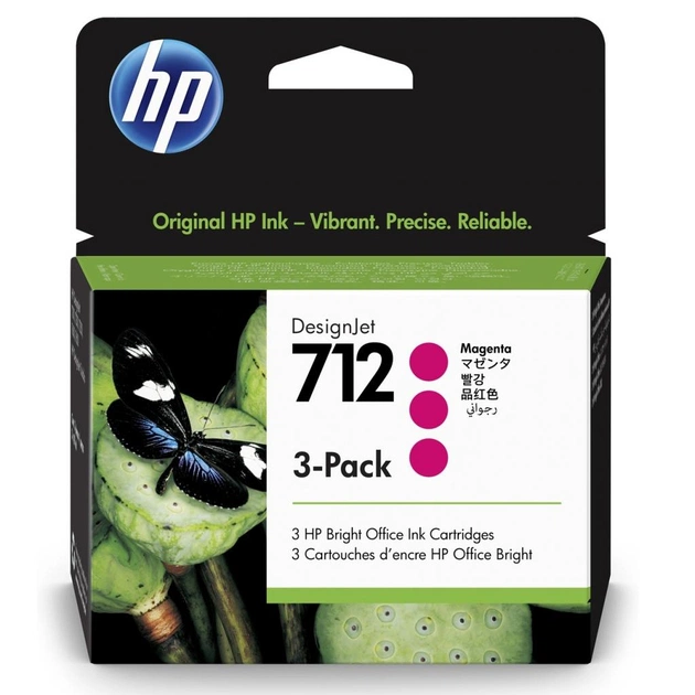 Картридж HP DJ No.712 DesignJet Т230/Т630 3-Pack 29-ml Magenta (3ED78A) - изображение 1