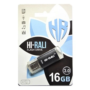 USB флеш накопичувач Hi-Rali 16GB Rocket Series Black USB 2.0 (HI-16GB3VCBK) зображення 1