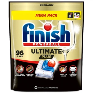 Таблетки для посудомийних машин Finish Ultimate Plus All in 1 96 шт. (5908252020935) зображення 1