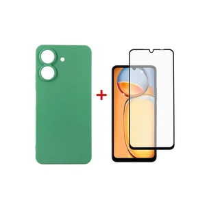 Чохол до мобільного телефона Dengos Kit for Xiaomi Redmi 13C case + glass (Mint) (DG-KM-63) зображення 1