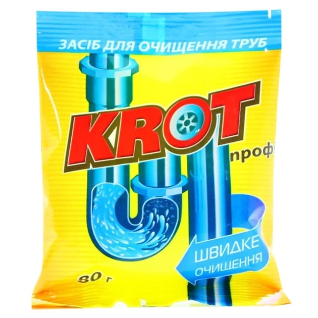 Засіб для прочищення труб Oniks Krot Профі 80 г (4820026890197/4820191761032) - зображення 1
