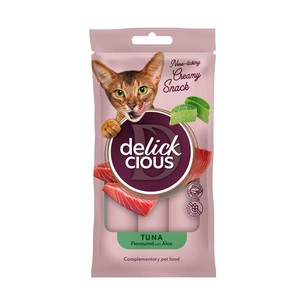 Ласощі для котів Delickcious Тунець з додаванням алое 4 х 15 г (4820269141605) изображение 1
