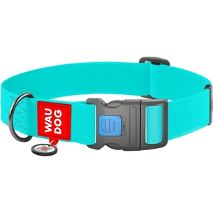 Нашийник для тварин WAUDOG Waterproof пластиковий фастекс XXL Ш 40 мм Д 46-70 см ментоловий (2509) зображення 1