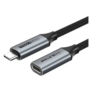 Кабель Cabletime USB Type-C - USB Type-C (M/F) PD 100W, 0.5 м, White (CU21E) зображення 1