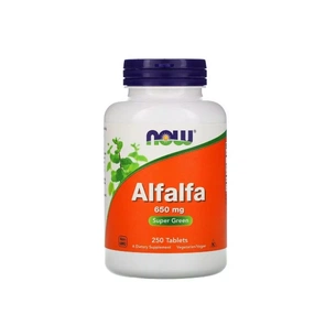 Травы Now Foods Люцерна, Alfalfa, 650 мг, 250 таблеток (NOW-02620) изображение 1