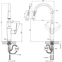 Душовий гарнітур Kroner Makon-C060 + змішувач Makon-C030-T+ змішувач Makon-C010 (CVS30155) - зменшене зображення 11