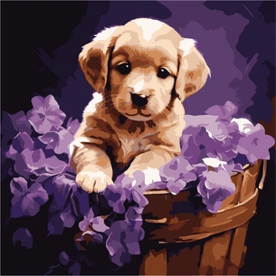 Картина по номерам Santi Лабрадор 40*40 см (954780) зображення 1
