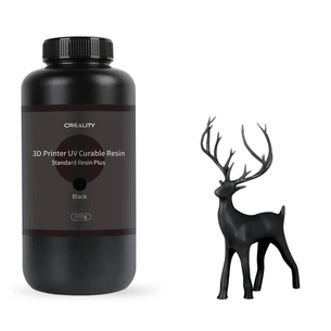 Фотополімерна смола Creality Resin, LCD Standard Plus 1кг, black, transparent (3302020090) зображення 1