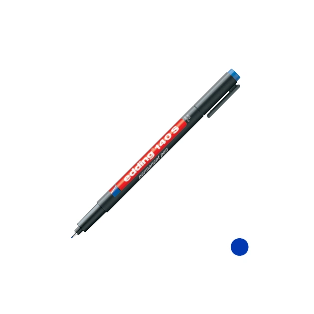 Маркер Edding перманентний Permanent ОНР E-140 S 0.3 мм Синій (e-140/03) - picture 2