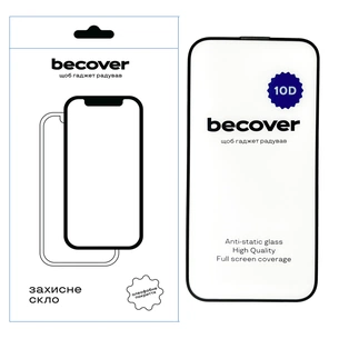 Скло захисне BeCover Apple iPhone 15 Pro Max 10D Black (711332) зображення 1