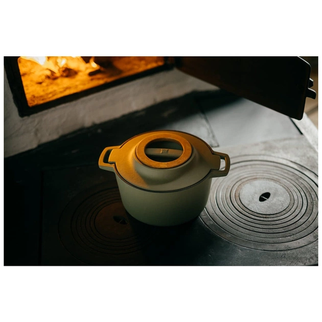 Каструля Fiskars Norden Limited Colour Edition чавунна 4 л колір кропива (1071128) - picture 7