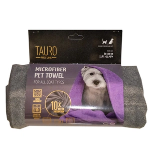Рушник для тварин Tauro Pro Line з мікрофібри 60х90 см сірий (TPL63396) зображення 1