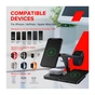 Зарядний пристрій Canyon wireless charger WS-404 15W 4in1 Black (CNS-WCS404) - зменшене зображення 5