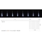 Гірлянда Delux Snowfall C 192LED 8х0.3 м IP44 EN Біла/Прозора (90017977) - зменшене зображення 3