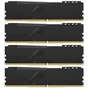 Модуль пам'яті для комп'ютера DDR4 64GB (4x16GB) 3000 MHz Fury Black Kingston Fury (ex.HyperX) (HX430C16FB4K4/64) - зменшене зображення 3