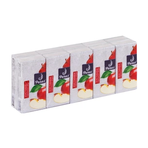 Серветки косметичні Parus Яблуко 2 шари 10 шт. х 10 пачок (4820044170127) зображення 1
