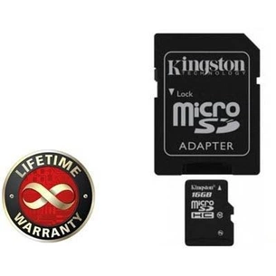 Карта пам'яті Kingston 16Gb microSDHC class 10 (SDC10/16GB) зображення 1