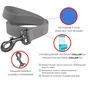 Повідець для собак WAUDOG Waterproof S Ш 15 мм Д 305 см червоний (27383) - зменшене зображення 5