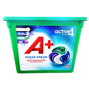 Капсули для прання A+ Ocean Dream 4 в 1 38 шт. (8435495831372) зображення 1
