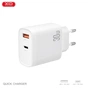 Зарядний пристрій XO 1xUSB-C PD30W + 1xUSB QC3.0 (XO-QC16) - зменшене зображення 6